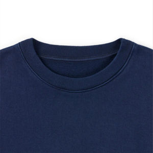 Venta al por mayor de sudaderas básicas personalizadas para hombre de cuello redondo de algodón con hombros caídos ropa de calle Unisex sudaderas con capucha de cuello redondo de gran tamaño - Product Image 3