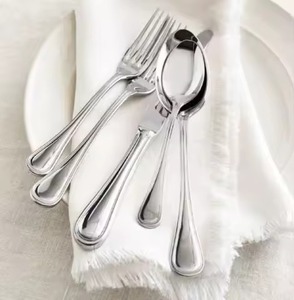 Ensemble de couverts en métal argenté de haute qualité couverts de qualité supérieure pour la fête d'hôtel à la maison et le restaurant - Product Image 4