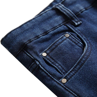 Celana Jeans Denim Pria Kualitas Terbaik untuk Musim Panas, Kancing Depan, Bernapas, Ringan, Gaya Kasual, Dapat Disesuaikan, MOQ Rendah 2 Buah