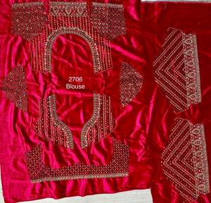 คอลเลกชันใหม่เย็บปะติดปะต่อกันกํามะหยี่และเย็บปักถักร้อยเลียงก้าโชลีสําหรับเจ้าสาวขายออนไลน์ - Product Image 4