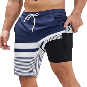 Pantalones cortos de playa personalizados de alta calidad para hombre, diseño de moda de calle ecológico para venta al por mayor - Product Image 2