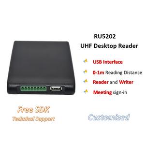 Lecteur/<span class=keywords><strong>écrivain</strong></span> RFID UHF de bureau haute performance 860-960 MHz ISO 18000-6C, longue portée 0-2 m, prend en charge la lecture/écriture, ABS durable, Windows - Product Image 4