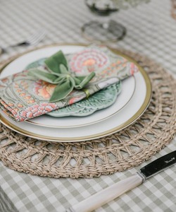 Mantel Individual de algas marinas tejido redondo Productos ecológicos Hecho en Vietnam Mantel Decoración de mesa al por mayor - Product Image 4