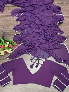 LANCEMENT DE NOUVELLES SAREES GEORGETTE HEAVY FOX AVEC CHEMISIER FANTAISIE - Product Image 6