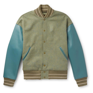 Vestes Letterman entièrement personnalisées de qualité supérieure veste Letterman à manches en cuir pour hommes - Product Image 2