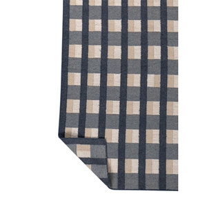 Alhambra - Alfombras de Lana Grandes de Color Azul, Tejido Plano, 9x12, para el Hogar, para la Entrada, el Pasillo o Junto a la Cama, Modelo ADWL-13135 - Product Image 5