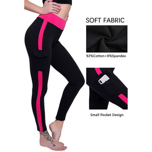 Leggings Deportivos de Cintura Media para Mujer, Transpirables, de Secado Rápido, de Algodón y Fibra de Bambú, Sin Costuras, para Fitness y Yoga, de Alta Calidad, Servicio OEM - Product Image 5