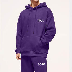 Conjunto de chándal deportivo para hombre de 100% algodón al por mayor, sudadera con capucha de gran tamaño y logotipo personalizado, para correr, talla grande, ecológico, Invierno en Blanco - Product Image 3