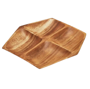 Plateau de service durable en bois de manguier pour la décoration intérieure Hôtel et restaurant pour le dessert, les collations, le plateau d'apéritif, la cuisine et la table. - Product Image 1