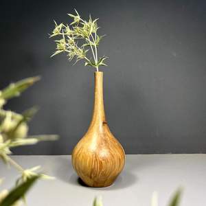Vase en bois élégant s'accorde bien avec les roses, pot fonctionnel pour la décoration intérieure romantique dans les salons chaleureux - Product Image 6