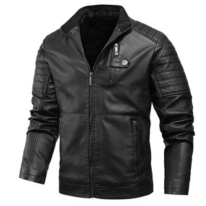 Chaqueta de Cuero Retro para Motocicleta, Abrigo con Cremallera y Solapa, Estilo Hip Hop, Estilo Americano, Moda Masculina - Product Image 4