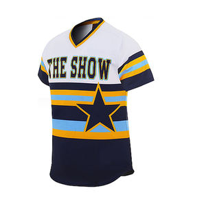 เสื้อเบสบอลผ้าโพลีเอสเตอร์100% มีกระดุมพิมพ์ลายซับลิเมชัน - Product Image 2