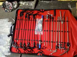 New Arrival phẫu thuật nội soi Kit với dụng cụ thép nội soi ổ bụng kẹp kéo Grasper disector Kim Chủ - Product Image 6