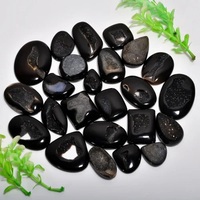 Onyx noir Druzy Cabochon mélange forme fenêtre noire Druzy Cabochon pierre pierre gemme en vrac pour la fabrication de bijoux Black Druzy