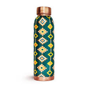 Modern Luxury Unisex Green Enamel <b>Copper</b> Eco-Friendly Thermal Insulation Water <b>Bottle</b> for Boiling Direct <b>Drinking</b> Home Kitchen - Product Image 1