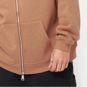 เสื้อฮู้ดแบบรูดซิปของผู้ชายผ้าคอตตอนฟลีซ100% พิมพ์ลาย - Product Image 6