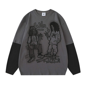 T-shirt à manches courtes pour homme 2025 Streetwear Fashion Double couche Graphique Haut de gamme Décontracté 100% Coton Respirant Rapide - Product Image 4