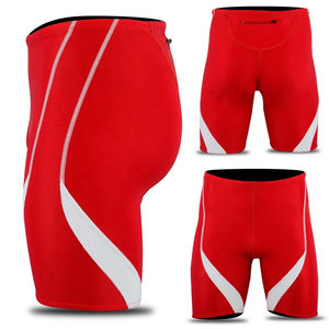 Pantalones cortos atléticos de compresión personalizados para hombre, pantalones cortos de secado rápido para entrenamiento, pantalones cortos para correr con bolsillo trasero, ropa de gimnasio para hombre al por mayor - Product Image 4