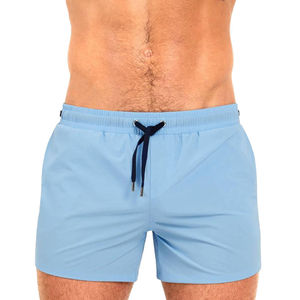 Short de bain pour homme, décontracté, ajusté, séchage rapide, taille haute, fermeture à cordon, imperméable, avec poches, doublure en mesh - Product Image 1