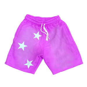 Pantalones cortos transpirables con lavado ácido para hombre, pantalones cortos de entrenamiento de secado rápido, logotipo de estrella impreso, informal, sólido para correr - Product Image 4