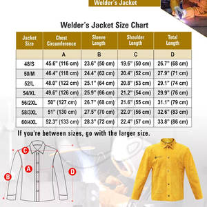 Veste de soudeur sur mesure en cuir de vachette avec col montant, service OEM de haute qualité – Meilleure vente de la saison printemps - Product Image 6