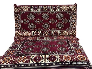 Asientos de suelo árabe Sofá de suelo árabe Piso de asiento Árabe | 90x70x10cm 3 piezas 1 Juego - Product Image 5