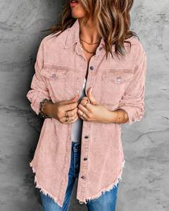 Chaquetas Vaqueras de Moda para Mujer, Chaqueta Corta de Mezclilla Ligera, Ajustada y Elástica con Bolsillos - Product Image 5