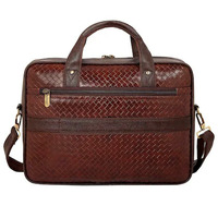 Sac pour ordinateur portable unisexe en cuir véritable, souple et rembourré, avec chaînes, fermeture éclair et bouton, prix direct usine, vente en gros