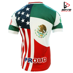 ขายส่งผ้าฝ้าย 100% คุณภาพสูงเสื้อยืดเสื้อฟุตบอลปาเลสไตน์ออกแบบเองระเหิดเสื้อยืดสําหรับชาย - Product Image 4