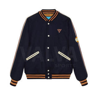 Veste d'hiver unisexe personnalisée de haute qualité avec col montant bouton Lettermen Hooded Top New Trendy Street Style avec poches - Product Image 1