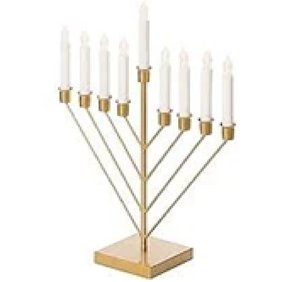 Centrepiece 9สาขาศาสนาทองเสร็จคลาสสิก menorah Hanukkah 7arm ชาวยิว menorah Hanukkah ขายส่งราคาถูก - Product Image 1