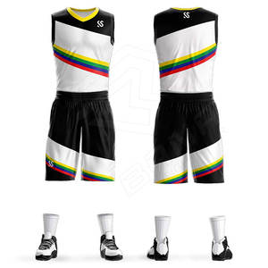 Conjunto de uniforme de baloncesto de verano al mejor precio BSci Trending Style pantalones cortos transpirables logotipo personalizado Opción de talla grande Venta caliente - Product Image 5