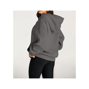 Fournisseur OEM de sweats à capuche pull 400gsm en coton polaire polyester de qualité supérieure sweats à capuche surdimensionnés pour femmes - Product Image 6
