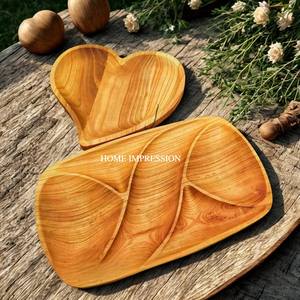 Plateau de service et de rangement en bois naturel de qualité supérieure, léger, design élégant, qualité alimentaire, personnalisable pour la maison et les restaurants - Product Image 2