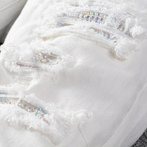 2025 Offre Spéciale de haute qualité 100% coton hommes coupe droite Denim jean conception personnalisée bouton mouche lumière couleur moyenne pour l'automne - Product Image 5