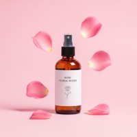 Eau florale de rose 100% hydrosol naturel pur distillé à la vapeur pour la peau Toner Aromathérapie Brume pour le visage et cosmétiques