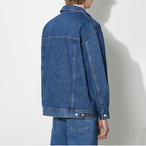 Chaqueta de cuero de algodón 100% para hombre de primera calidad con solapa de piel de felpa de talla grande y cierre de cremallera de terciopelo para otoño - Product Image 6