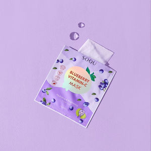 Masque vitaminé (5/BOÎTE) SOQU MASQUE HYDRATANT ET ÉCLAIRCISSANT À LA VITAMINE C ET À LA MYRTE _K beauty - Product Image 2