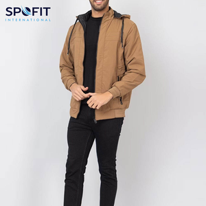 Chaqueta de invierno Softshell de moda de calle alta unisex, impermeable, capucha con cremallera completa, tela de lona, cuello levantado, Material suave calentado frontal - Product Image 4