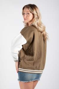 Nuevo estilo de algodón liso en blanco para mujer Varsity Jacket mejor calidad moda Letterman Varsity Jacket en precio barato cómodo - Product Image 2