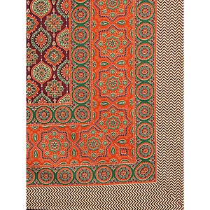 Juego de Sábanas Super King de 240 Hilos, 100% Algodón, con Estampado Floral Naranja, 3 Piezas, con 2 Fundas de Almohada, para Uso Doméstico (SHKV1085) - Product Image 5