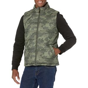 Veste d'hiver sans manches résistante au vent matelassée brillante et légère pour hommes, personnalisable, vente en gros de gilet matelassé et de gilet - Product Image 4