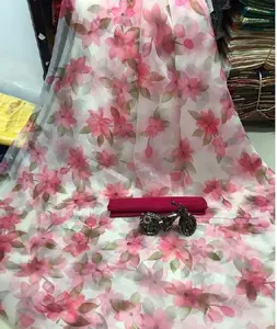 Saree Lụa Organza Thiết Kế Phong Cách Dân Tộc Hợp Thời Trang Với Áo Cánh Lụa Banglory Cho Trang Phục Dự Tiệc Của Nữ Và Trang Phục Lễ Hội Saree