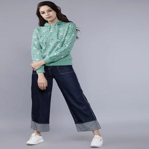 Vente en gros de sweat à capuche décontracté imprimé sur mesure avec ourlet brut haut de rue pour hommes femmes col à capuche pour l'hiver avec logo avant - Product Image 5