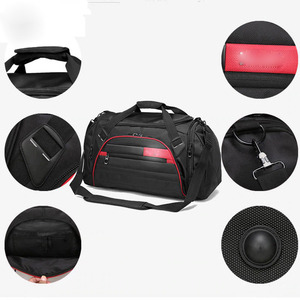 Bolsa de lona impermeable para gimnasio, bolso deportivo grande de viaje con compartimiento para zapatos - Product Image 2