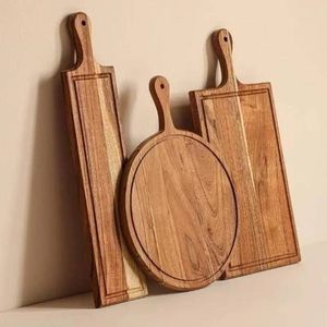 Planche à découper ronde en bois de manguier à thème établi vente en gros de blocs de planche à découper personnalisés fabriqués en Inde - Product Image 6
