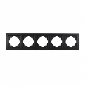 Gran oferta moderno perfecto grafito ABS plástico 16A 220V UE/Reino Unido/EE. UU. estándar interruptor de enchufe de marco de cinco plazas para uso en el hogar y la Oficina - Product Image 1