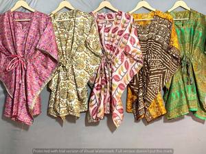 Caftan pour femmes, caftan pour la mode de mariage, jupes courtes robe caftan, mode, robe caftan sari en soie vintage - Product Image 4