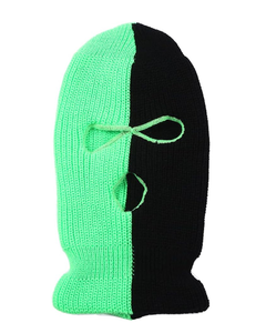 Masque de ski Y2K à 3 trous, accessoire cycliste d'hiver, cagoule coupe-vent pour hommes et femmes, tissu commun - Product Image 1