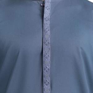 Shalwar Kameez bleu moyen pour homme, costume traditionnel pakistanais, tissu en coton de haute qualité, kurta pyjama de créateur pour homme, vêtements ethniques - Product Image 4